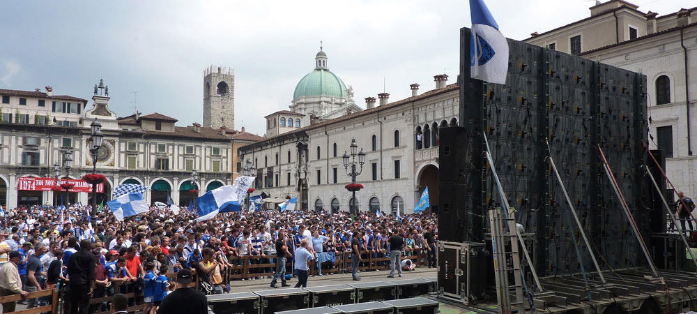 Festa Brescia Calcio - Piazza Loggia Brescia